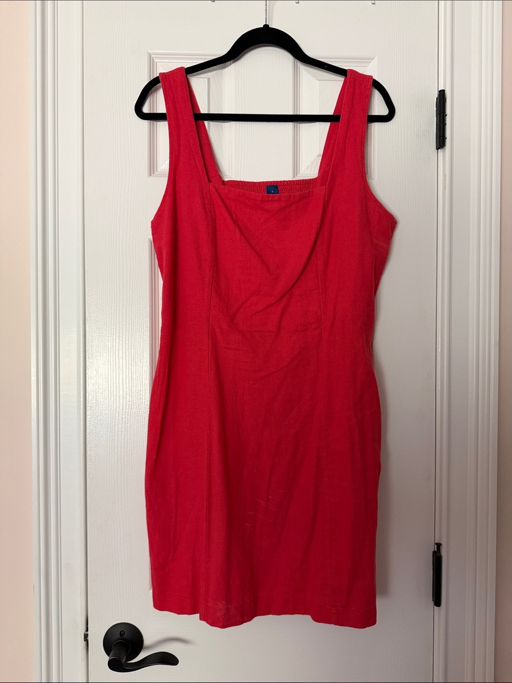 Old Navy Bright Red Square-Neck Mini Dress